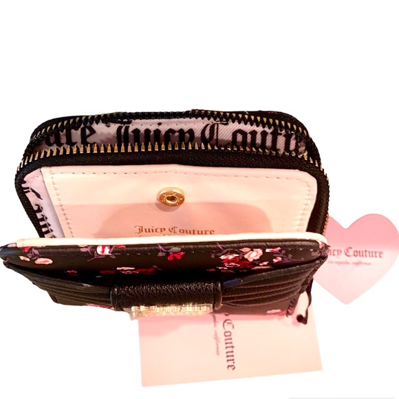 🌹NWT Juicy Couture Pretty Bow Small Zip Wallet - Picture 4 of 7